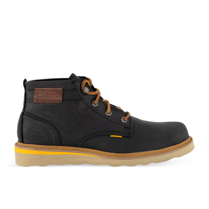 Caterpillar Jackson Mid - Mens Casual Boots - Black - NZ (975IXAOVP)